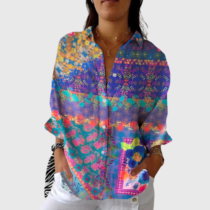 Blouse imprimée légère et colorée Henri Lyon