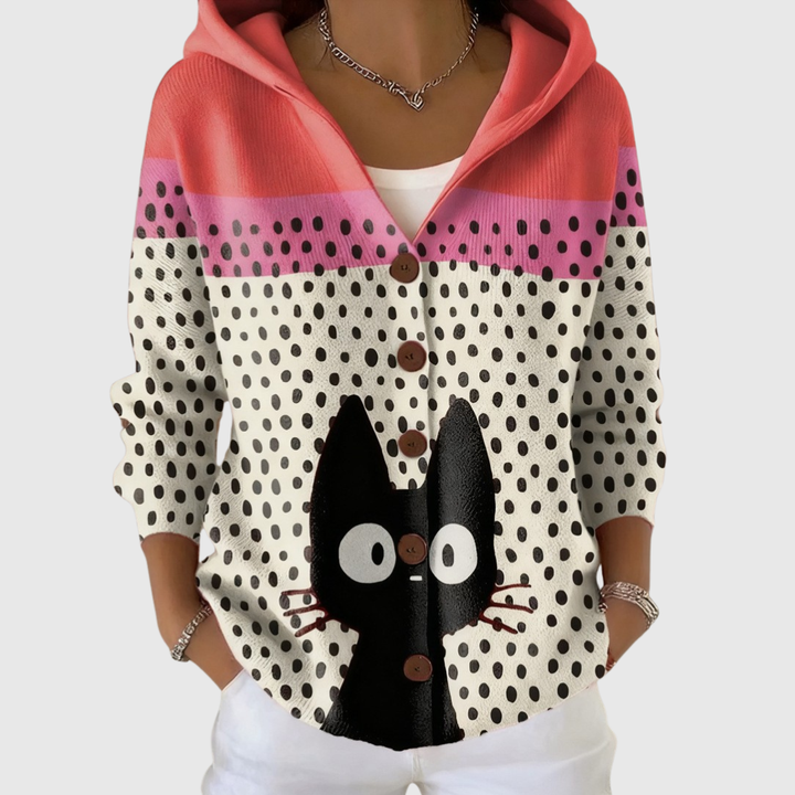 Cardigan Confort à Capuche en Maille Henri Lyon