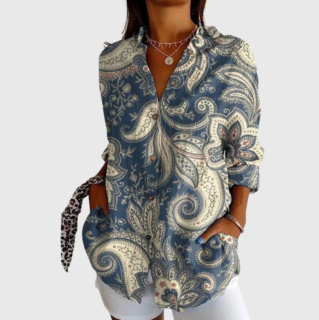 Blouse imprimée légère et colorée Henri Lyon