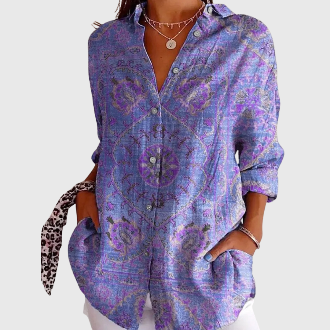 Blouse imprimée légère et colorée Henri Lyon