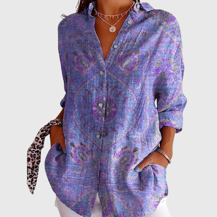 Blouse imprimée légère et colorée Henri Lyon