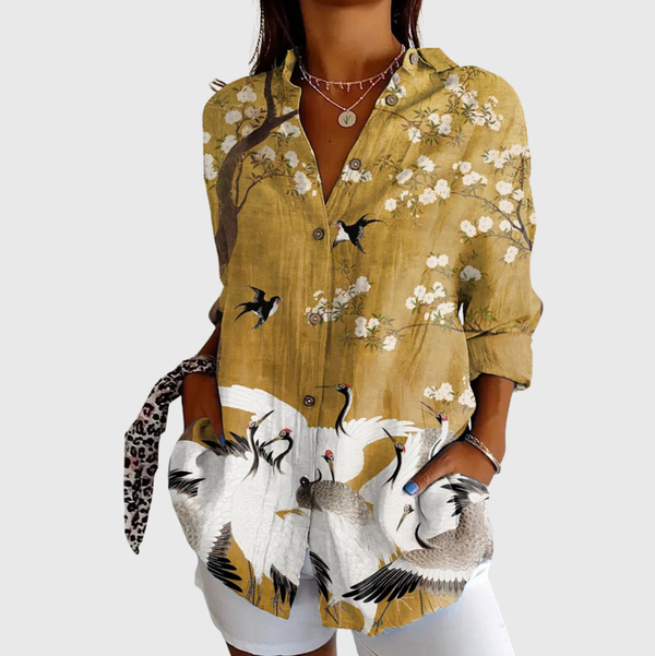 Blouse imprimée légère et colorée Henri Lyon