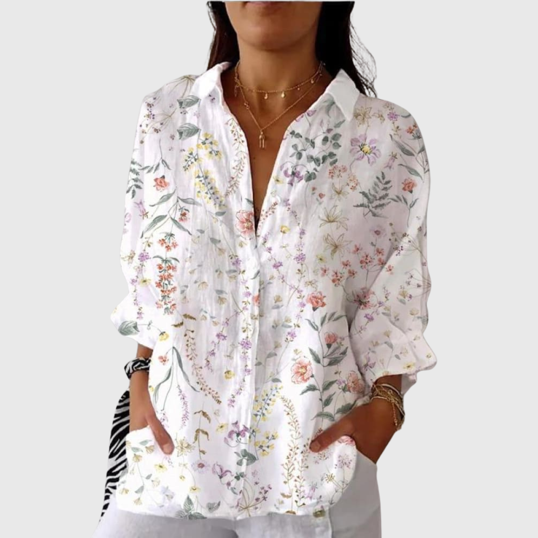 Blouse imprimée légère et colorée Henri Lyon
