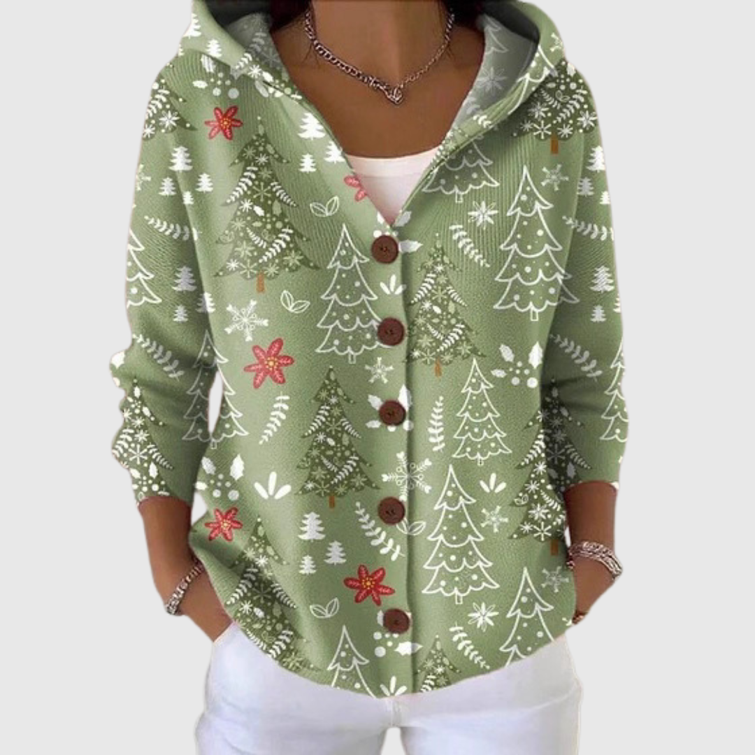 Cardigan Confort à Capuche en Maille Henri Lyon