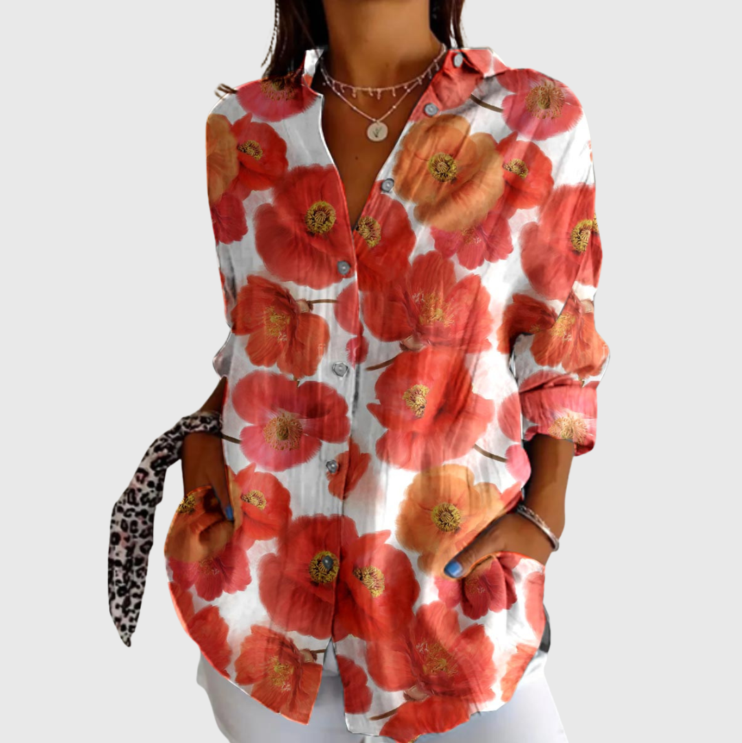 Blouse imprimée légère et colorée Henri Lyon