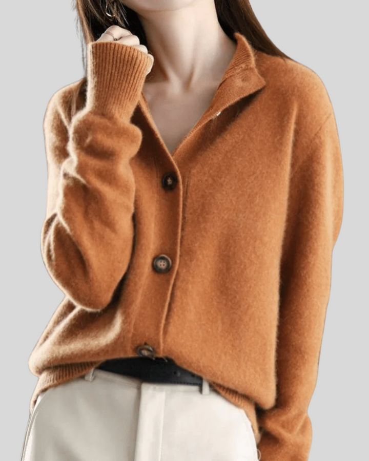 Claire | Cardigan en Cachemire Style Rétro Henri Lyon