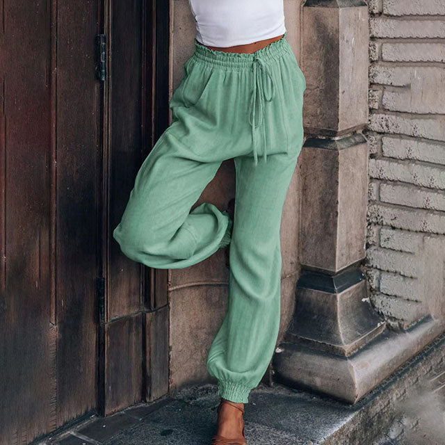 Kaeli – Pantalons Élegants à Cordon Henri Lyon