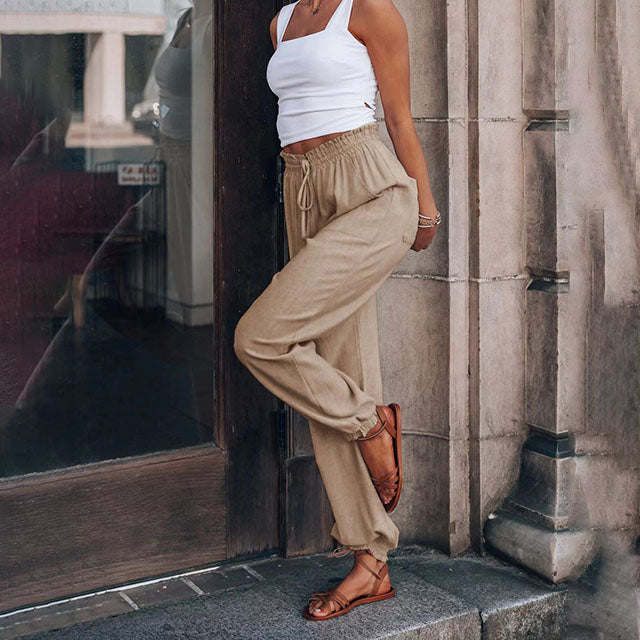 Kaeli – Pantalons Élegants à Cordon Henri Lyon