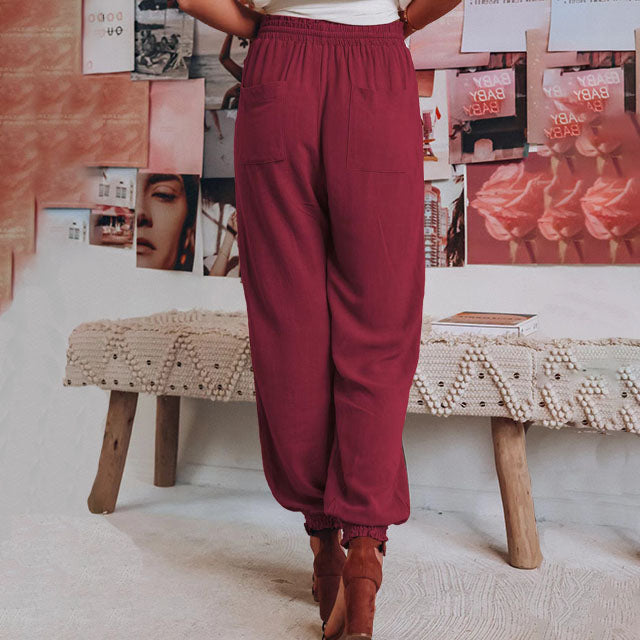 Kaeli – Pantalons Élegants à Cordon Henri Lyon