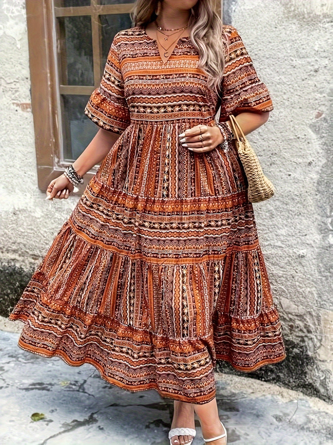 Joraine - Robe Ethnique Fluide Henri Lyon