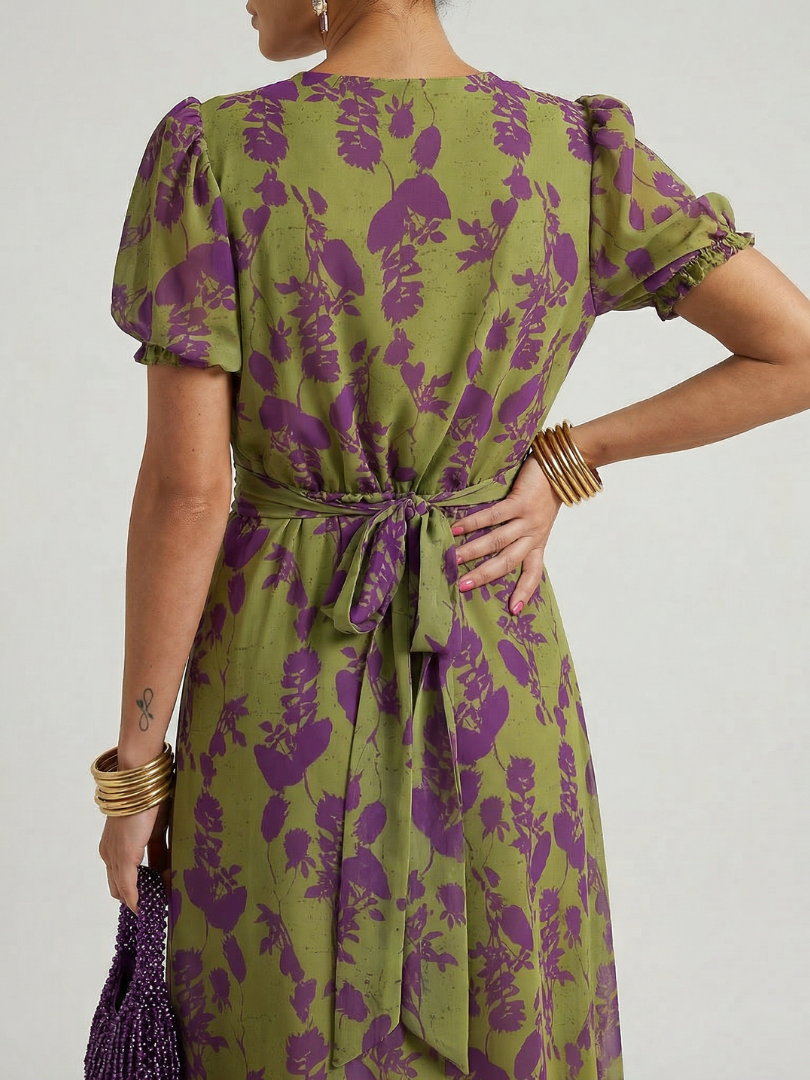 Virel - Robe Midi Florale Décontractée Henri Lyon