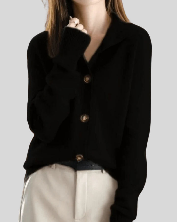 Claire | Cardigan en Cachemire Style Rétro Henri Lyon