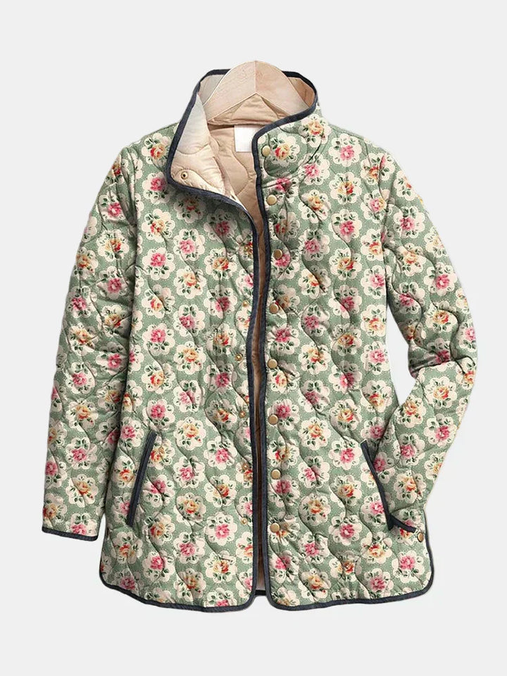 Aveline | Veste Matelassée en Imprimé Floral Vintage Henri Lyon