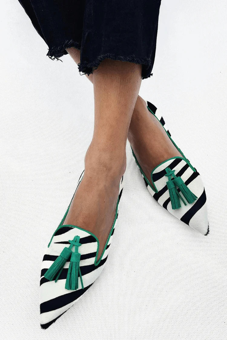 Riane™ | Mocassins Zebra Vert Henri Lyon