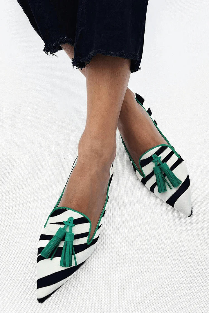 Riane™ | Mocassins Zebra Vert Henri Lyon