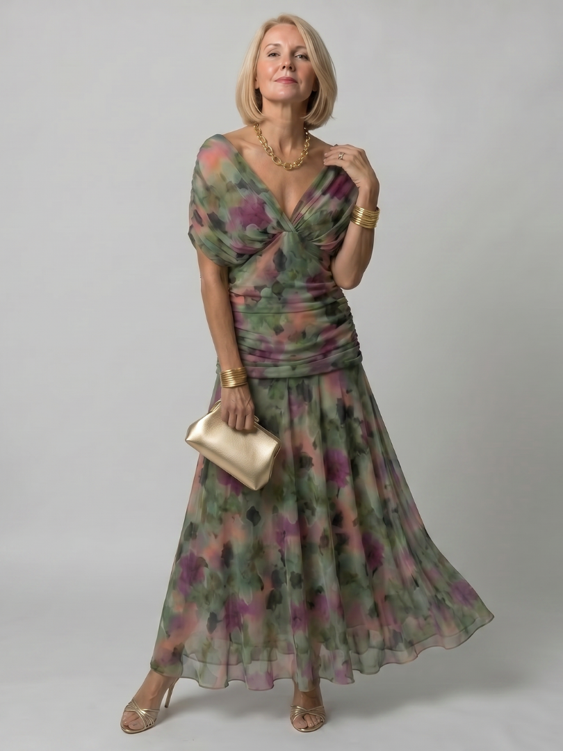 Calen - Robe Midi à Épaules Dégagées Henri Lyon