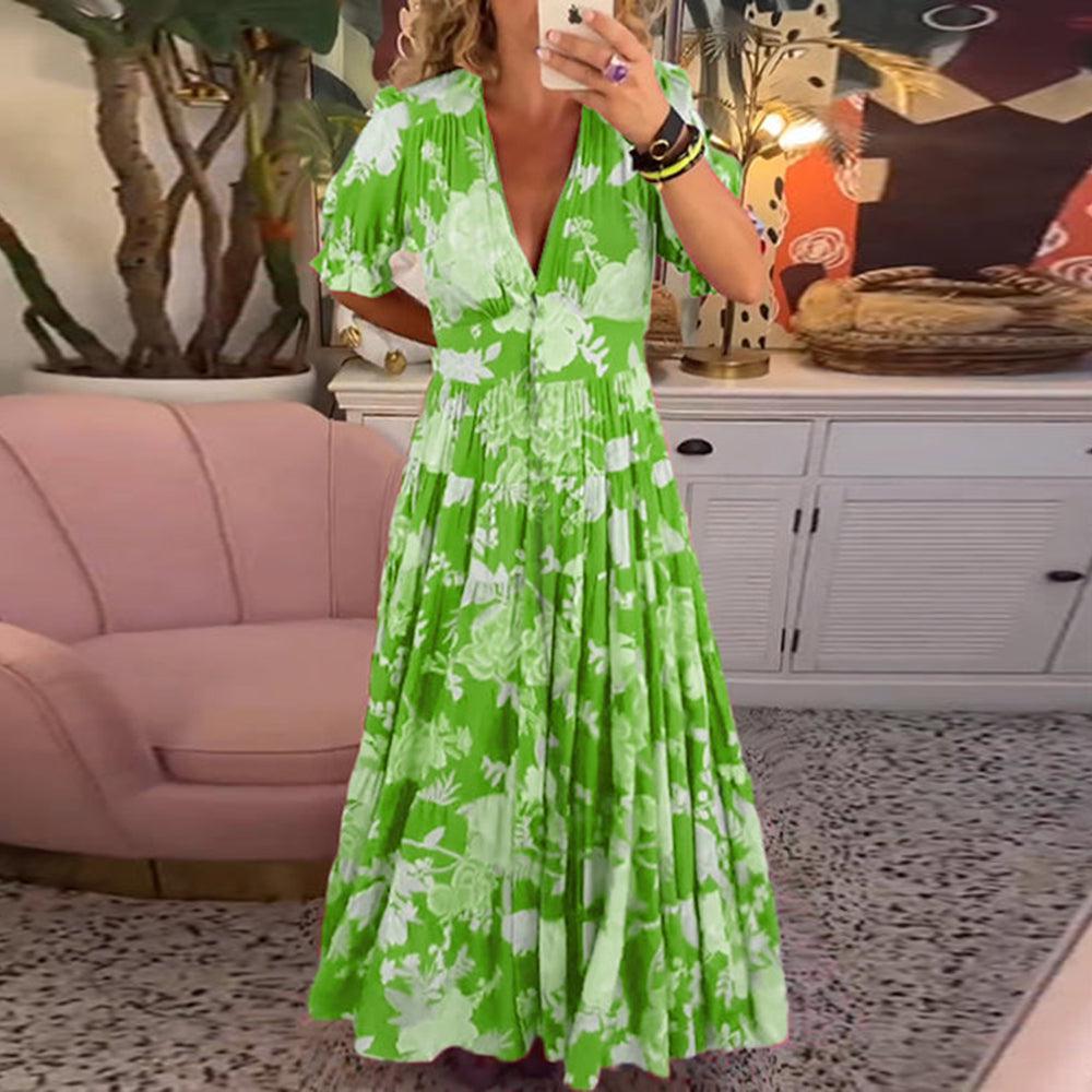Floriana - Robe Florale Vibrante Henri Lyon
