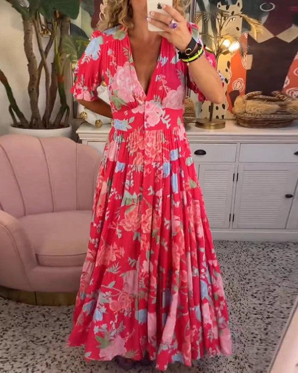 Floriana - Robe Florale Vibrante Henri Lyon