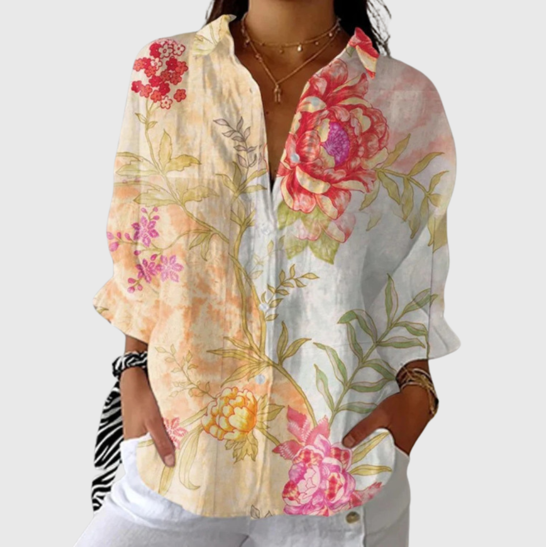 Blouse imprimée légère et colorée Henri Lyon