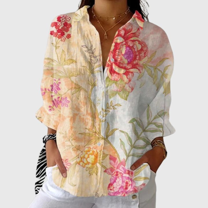 Blouse imprimée légère et colorée Henri Lyon