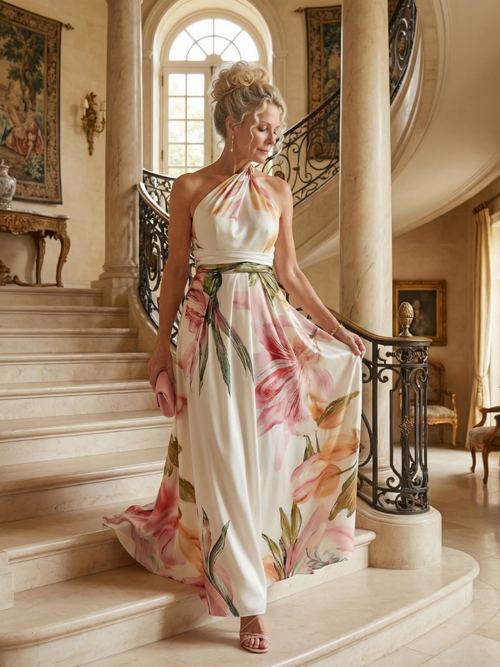 Amiel - Robe Maxi Fleurie Légère Henri Lyon