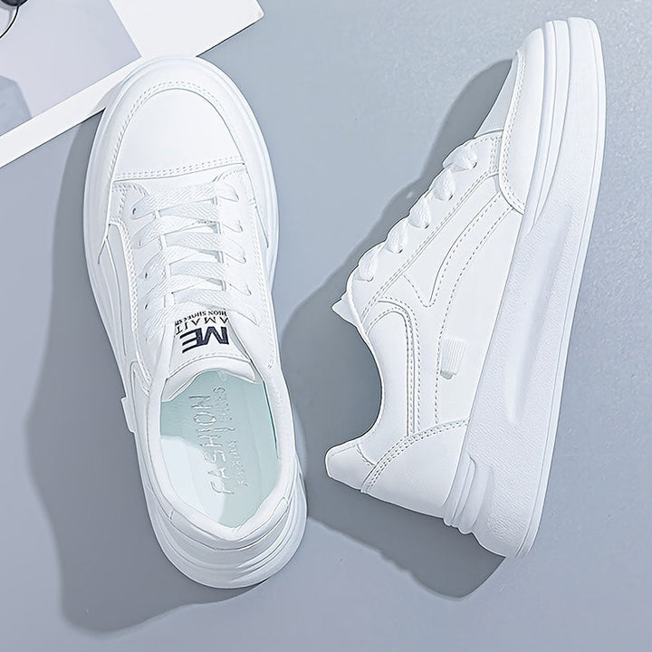 Baskets blanches chic confort léger Henri Lyon