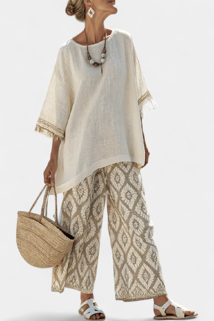 Alverra | Ensemble Sophistiqué Haut & Pantalon Décontracté Henri Lyon