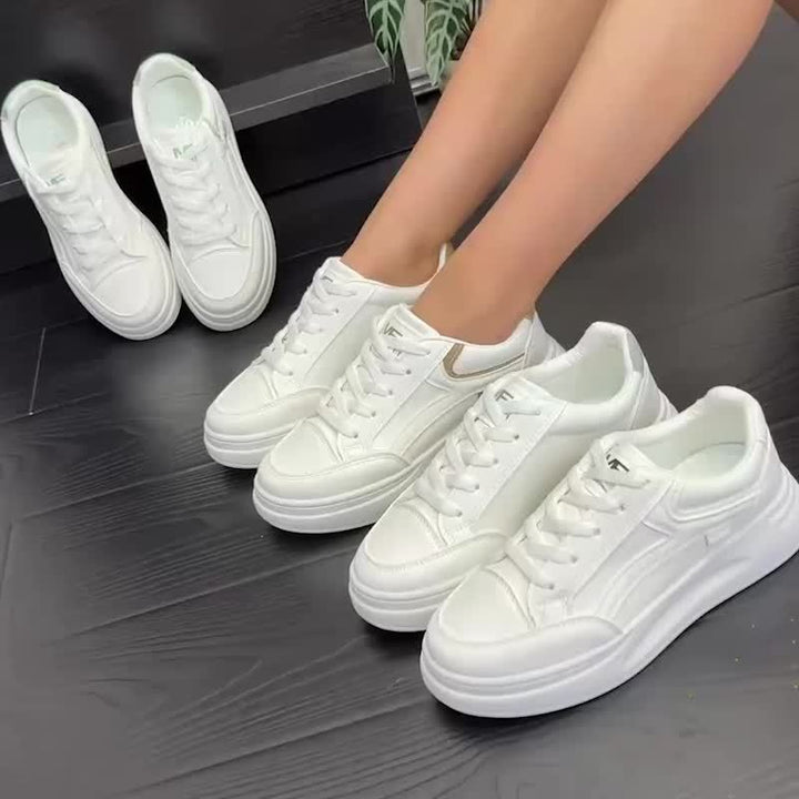 Baskets blanches chic confort léger Henri Lyon