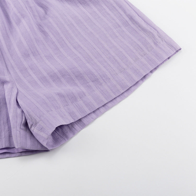 Viola - Ensemble Chemise Boutonnée et Shorts Aérés Henri Lyon