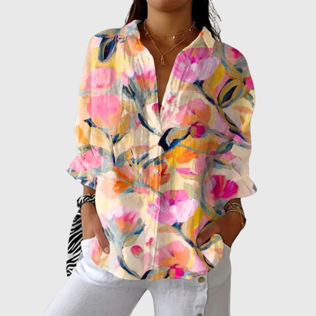 Blouse imprimée légère et colorée Henri Lyon