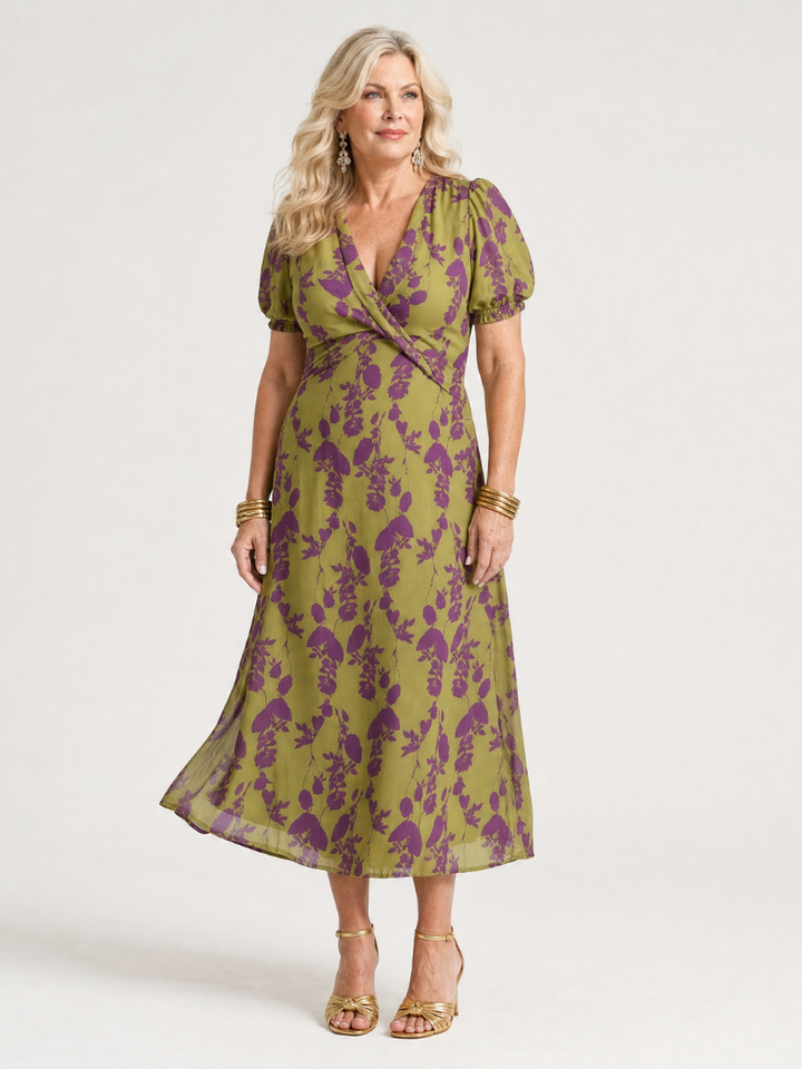 Virel - Robe Midi Florale Décontractée Henri Lyon