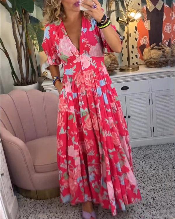 Floriana - Robe Florale Vibrante Henri Lyon