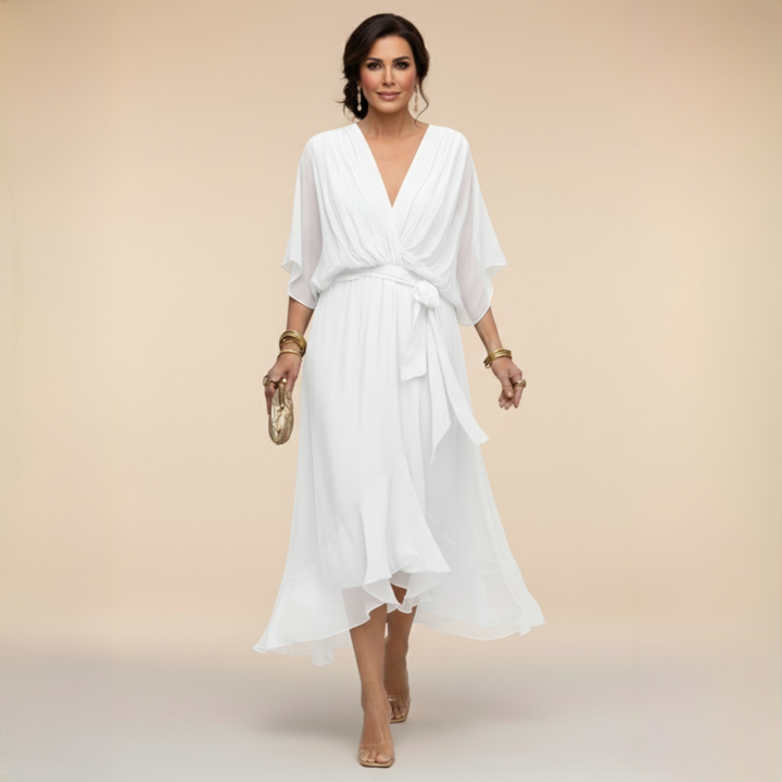 Marta | Robe légère et transparente avec décolleté en V Henri Lyon