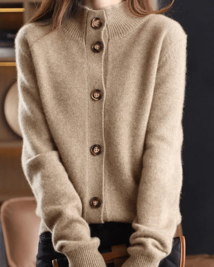 Claire | Cardigan en Cachemire Style Rétro Henri Lyon