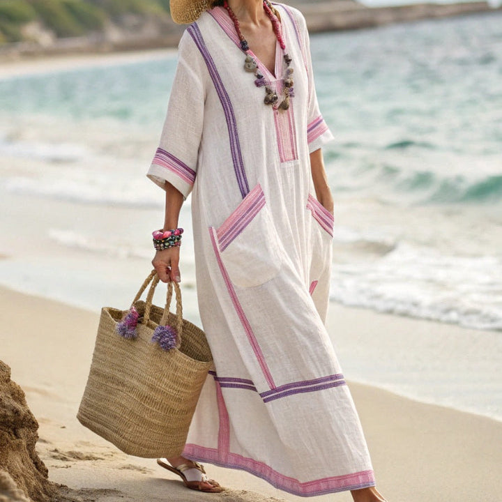 Robe Caftan "Victoire" – Élégance Intemporelle Henri Lyon