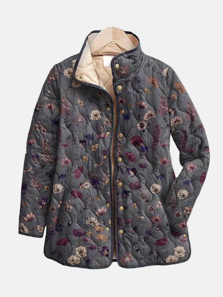 Niva | Veste Matelassée à Imprimé Floral Vintage Henri Lyon