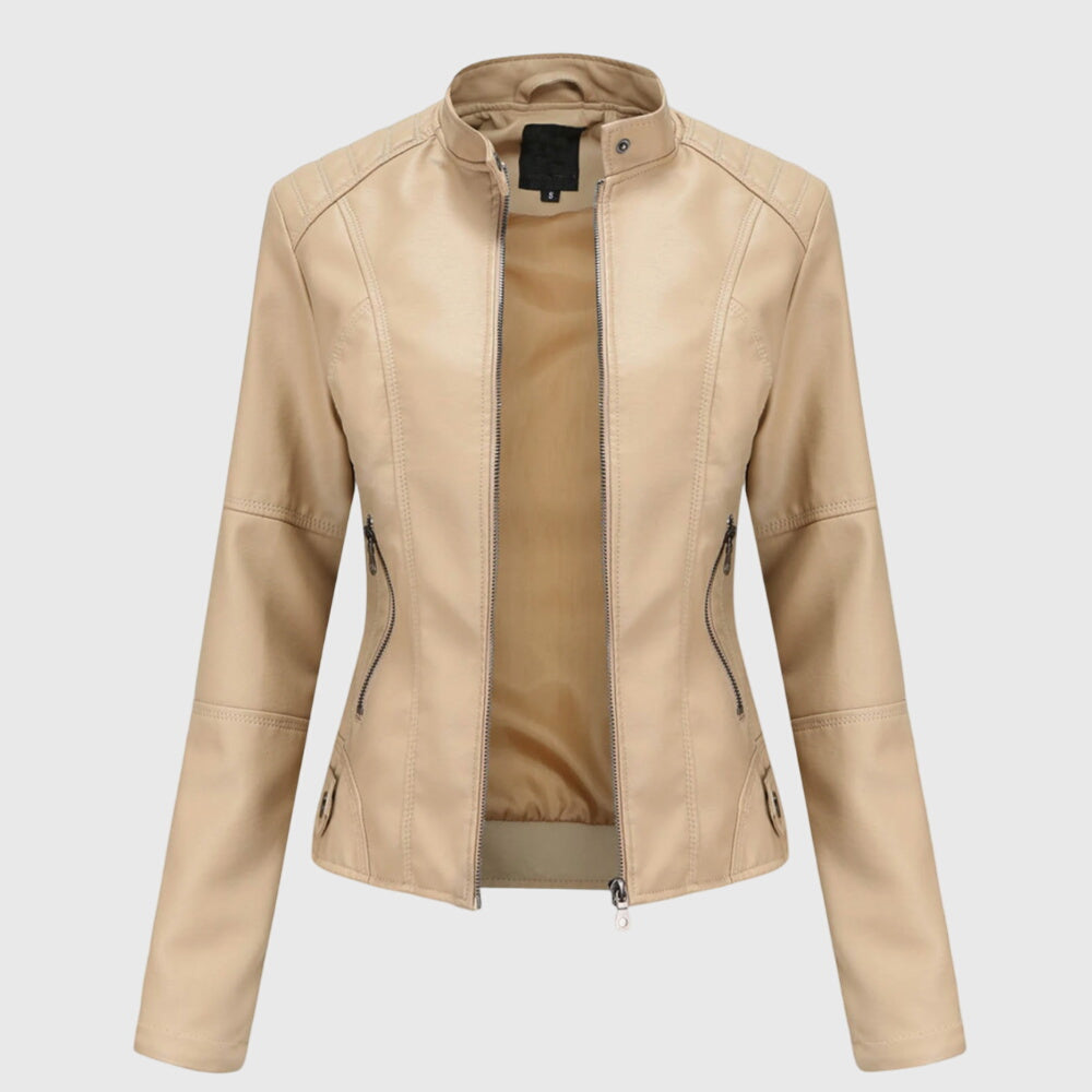 Giorgina™ - Veste en Cuir Élégante pour Femmes Henri Lyon