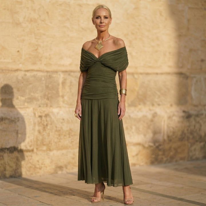 Jade | Élégante Robe Verte Henri Lyon
