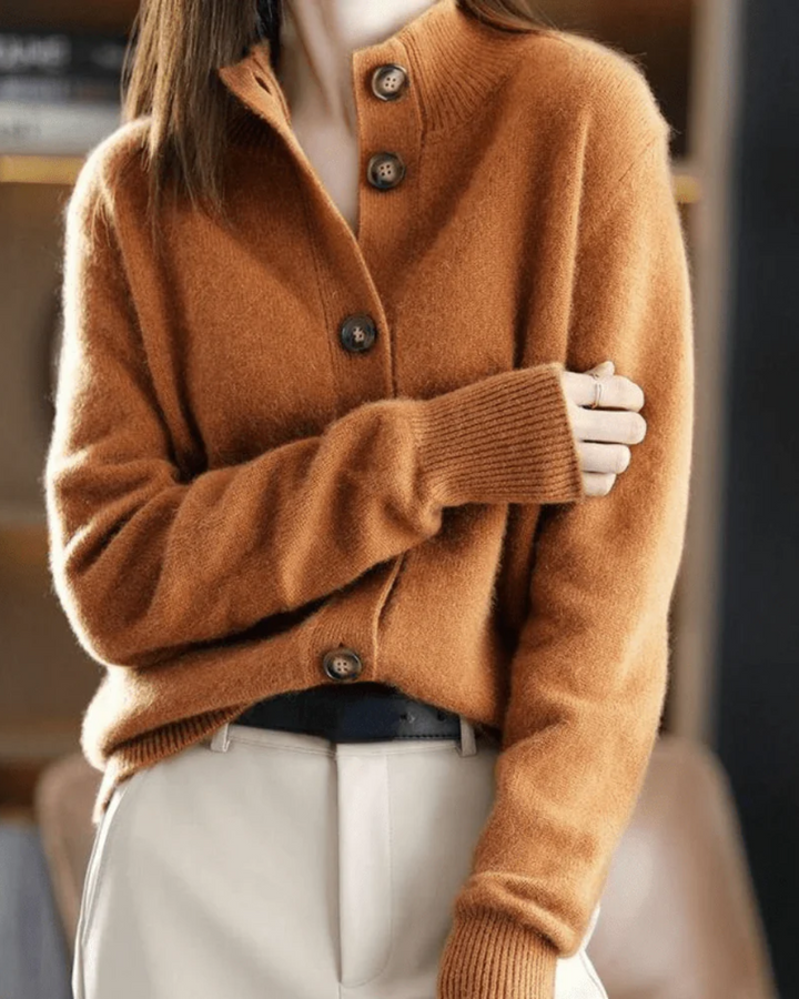 Claire | Cardigan en Cachemire Style Rétro Henri Lyon