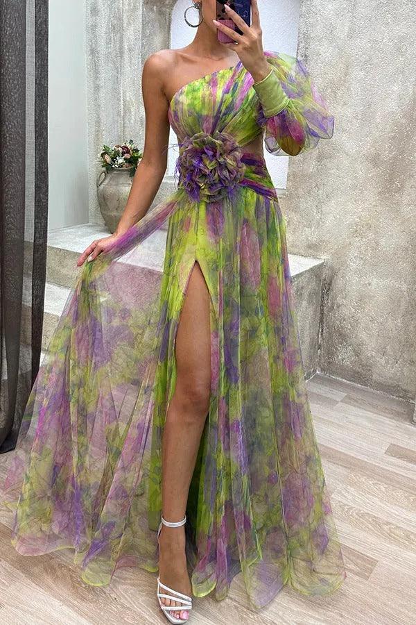Grace | Robe Maxi Plissée Florale Évasion Estivale Henri Lyon