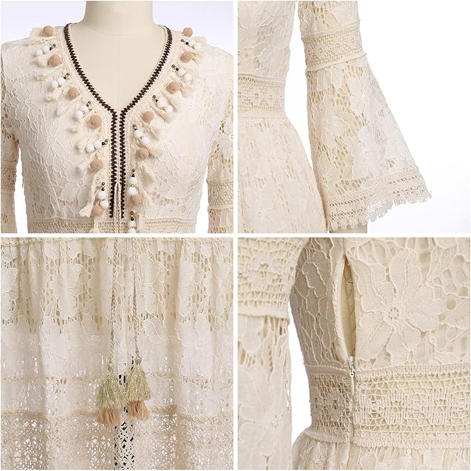 Amary - Robe en Dentelle Boho Henri Lyon
