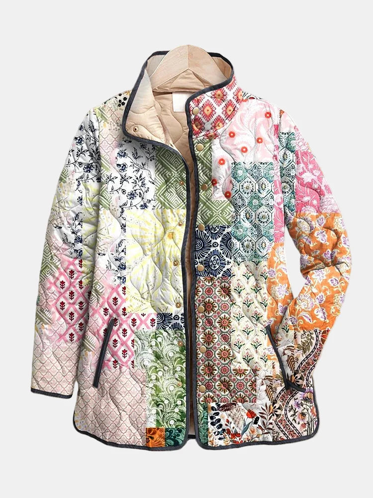 Suri | Veste Matelassée à Imprimé Floral Décontracté Henri Lyon