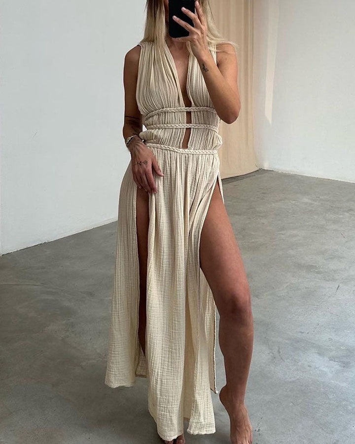 Zolla - Robe Texturée à Fente Henri Lyon
