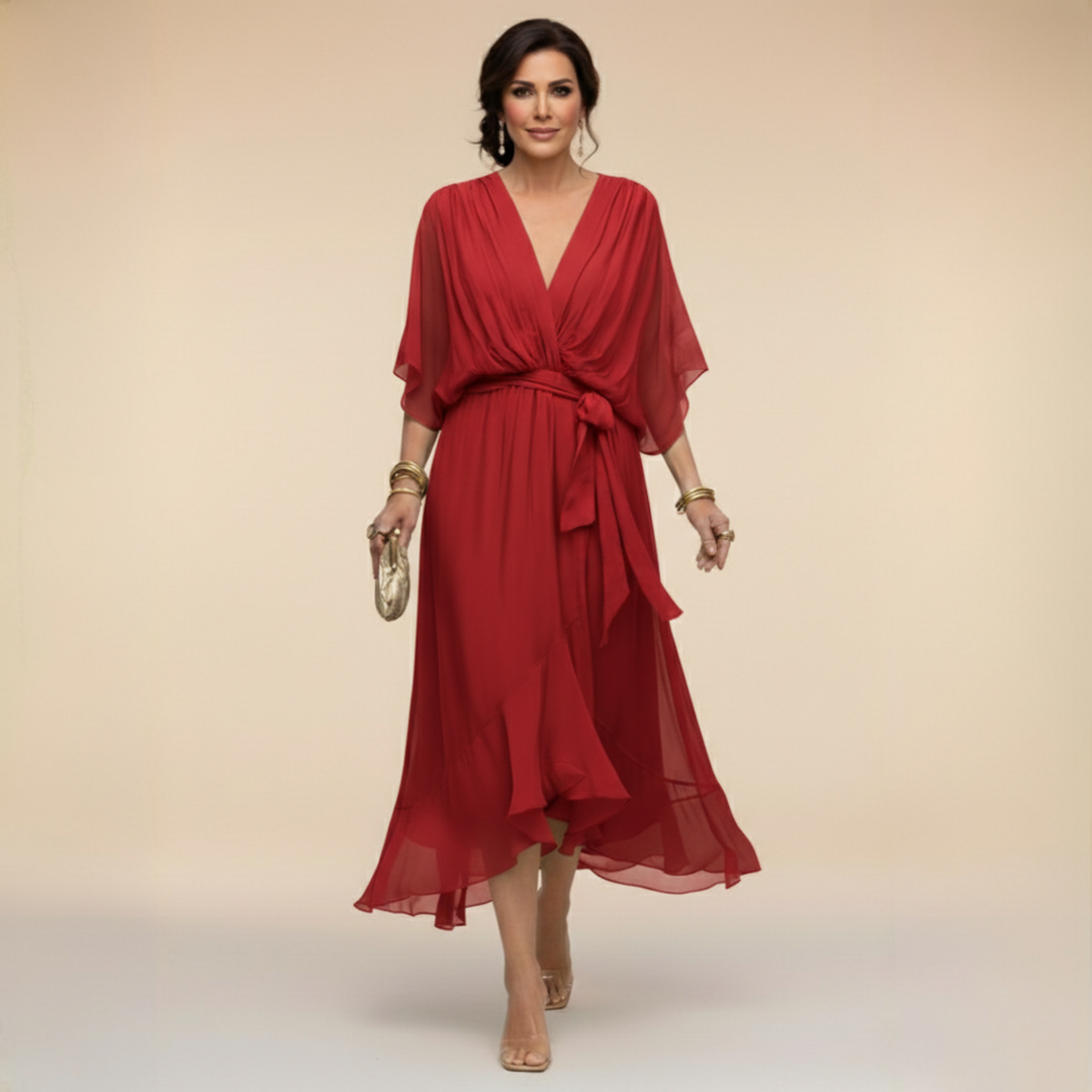 Marta | Robe légère et transparente avec décolleté en V Henri Lyon