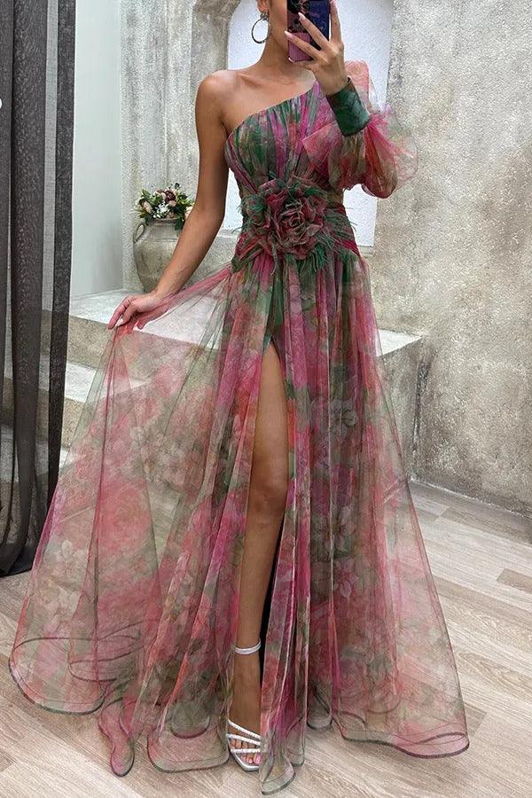 Grace | Robe Maxi Plissée Florale Évasion Estivale Henri Lyon