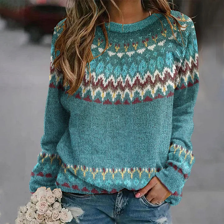 Regina | Pull avec Motif Rétro Wave Henri Lyon