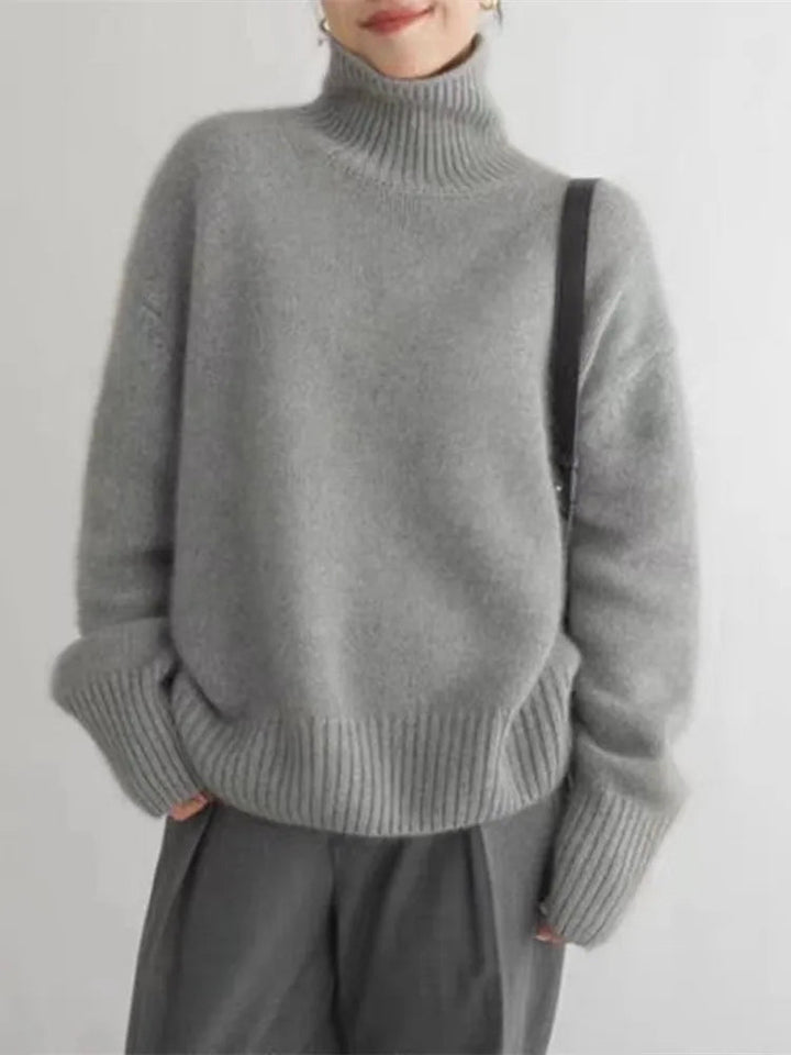 Amaya | Pull Col Roulé en Cachemire Luxueux Henri Lyon