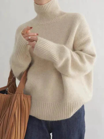 Amaya | Pull Col Roulé en Cachemire Luxueux Henri Lyon