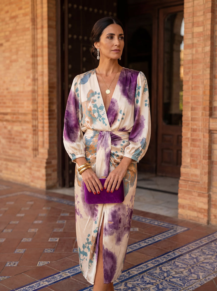 Valeria - Robe Élégante à Décolleté en V Henri Lyon