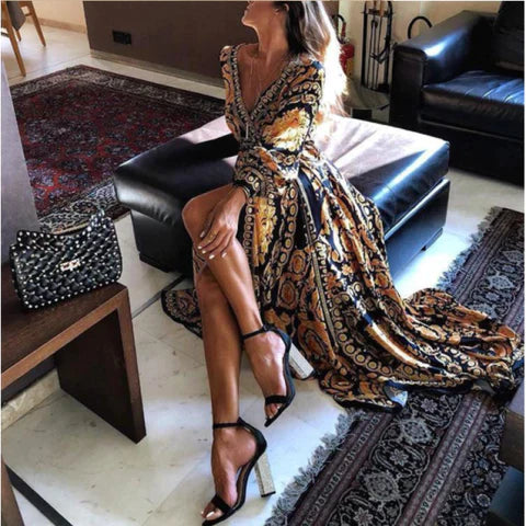 Faye - Robe Imprimée Boho Henri Lyon